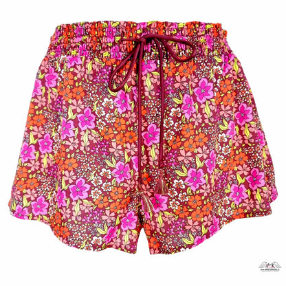 Vzorované bavlněné kraťasy Victoria’s Secret s květinovým potiskem a vzdušnými šortkami