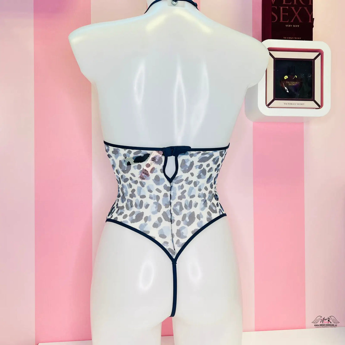 Mannequin torso v leopardím vzorem Victoria’s Secret Body Síťované s Gepardím Vzorem
