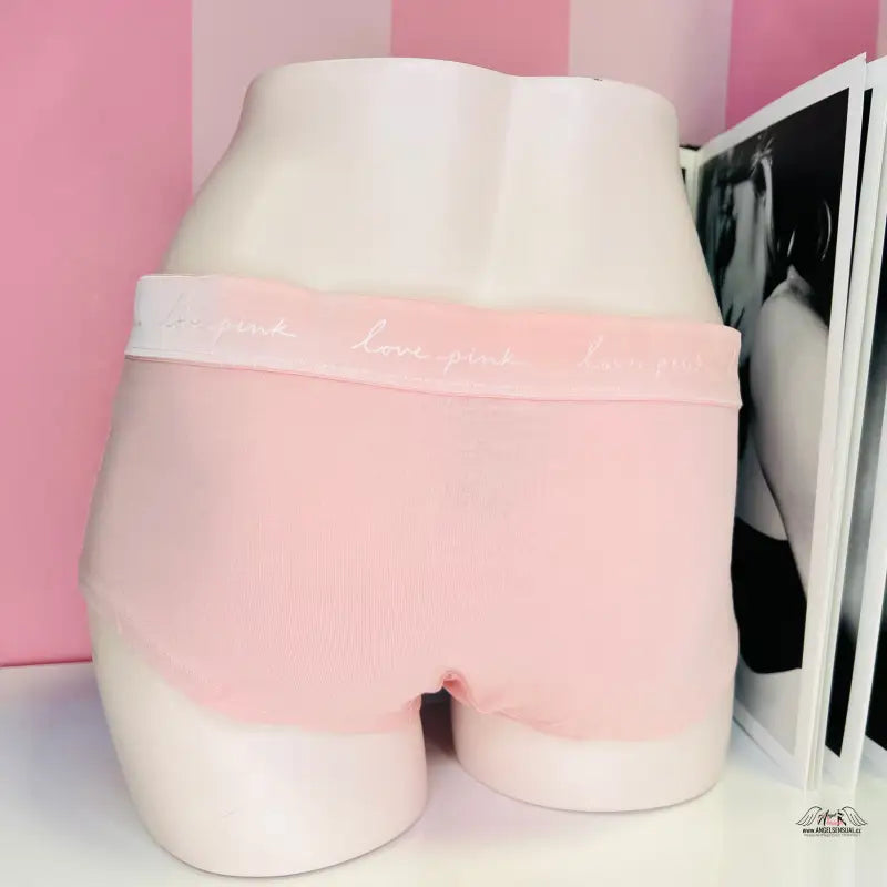 Pink bavlněné boxerky Victoria’s Secret s pevnou gumou, více barev