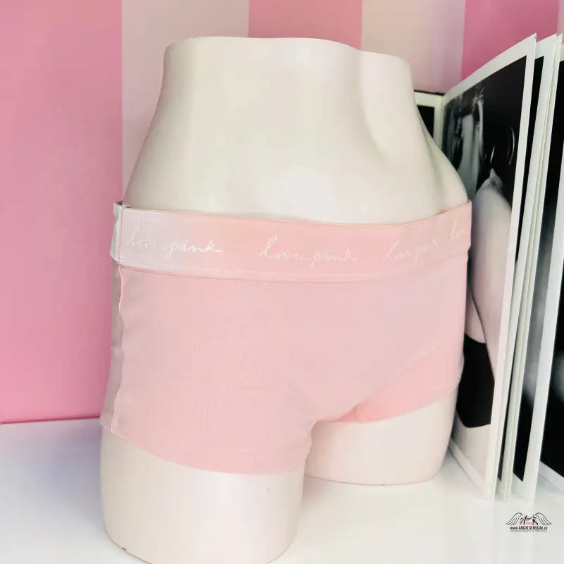 Pink women’s underwear Victoria’s Secret Boxerky Více Barev with bavlněné boxerky a pevnou gumou