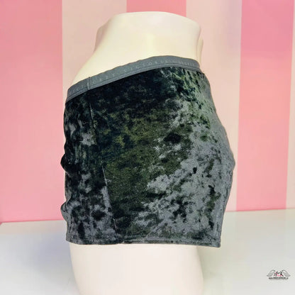 Dark green velvet shorts with elastic waistband, semišové boxerky, velice elastické apparel &amp; accessories