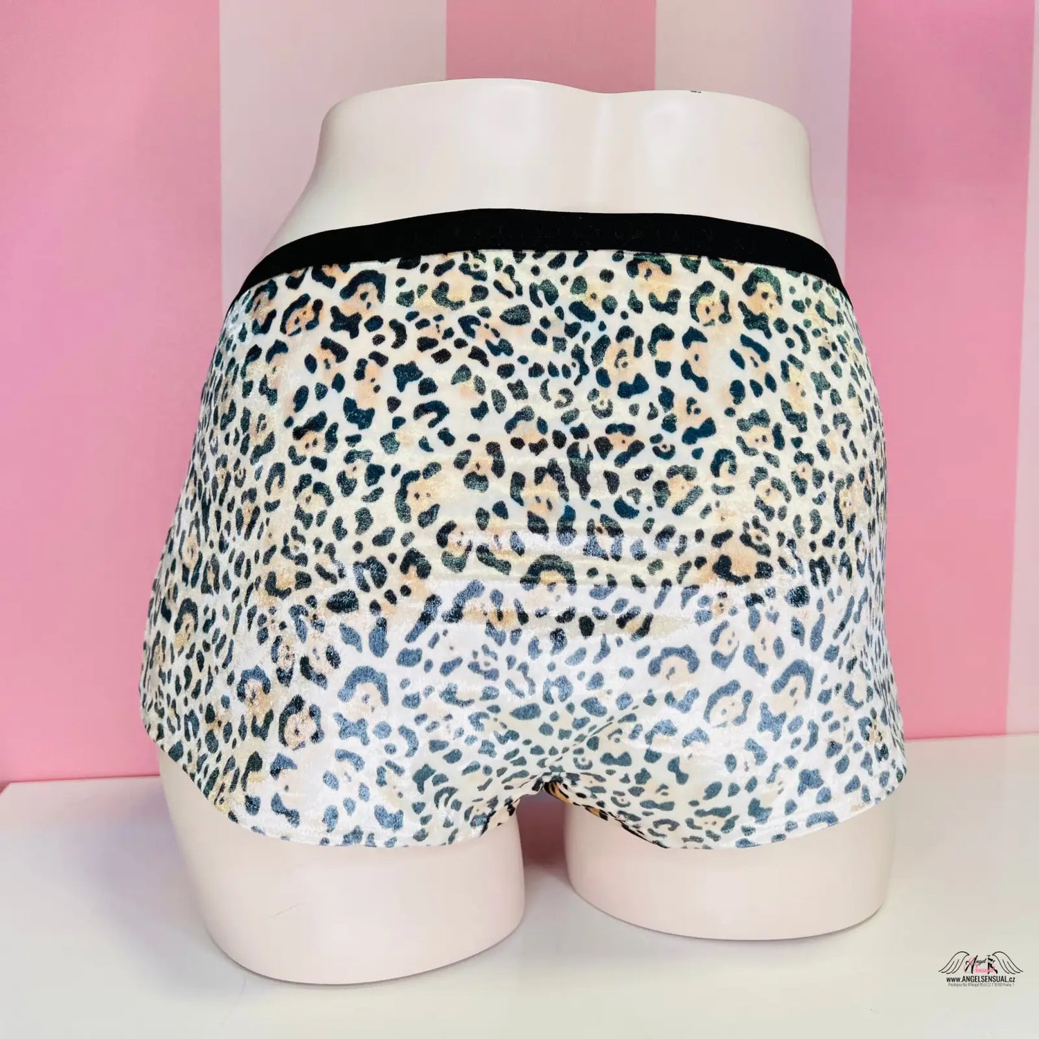 Leopard print velice elastické semišové boxerky Victoria’s Secret apparel &amp; accessories