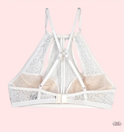 Victoria’s Secret krajková braletka s bílým krajkovým květinovým vzorem