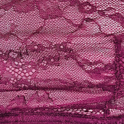 Burgundy krajková braletka Victoria’s Secret s floralní krajkou, elegantní celokrajová braletka