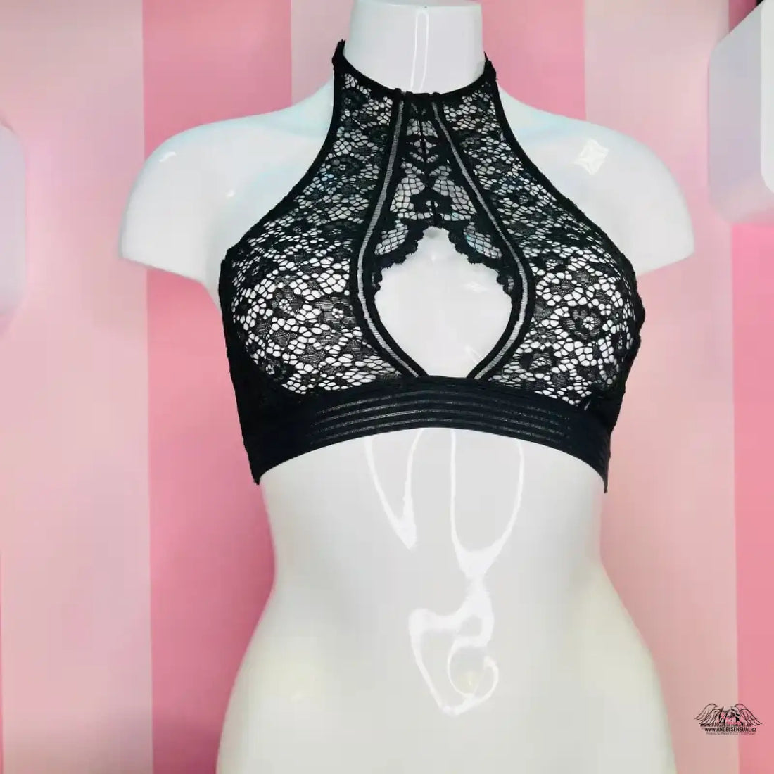 Black lace halter braletka victoria’s secret braletka krajková bílá na prodej