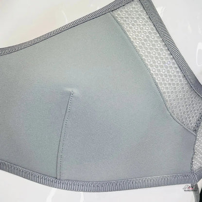 Šedá textilní ochranná maska s síťovaným panelem k Victoria’s Secret Crisscross Scoop Bralette