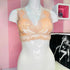 Lace-trimmed sametová braletka Victoria’s Secret s krajkovými zády na mannequin