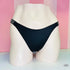 Black bikini bottom with thin side straps from Victoria’s Secret Brazilky Zebra Shine Strap s Kamínky, kalhotky very sexy