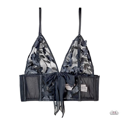 Luxusní braletka Victoria’s Secret Dream Angels s černou krajkou a mašlí