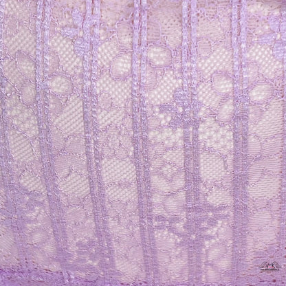 Victoria’s Secret elegantní tanga s vysokým pasem z delikátní levandulové krajky s květinovým vzorem