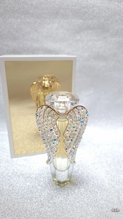 Crystal parfémová flakón s andělskými křídly pro Victoria’s Secret Heavenly Luxe Edition