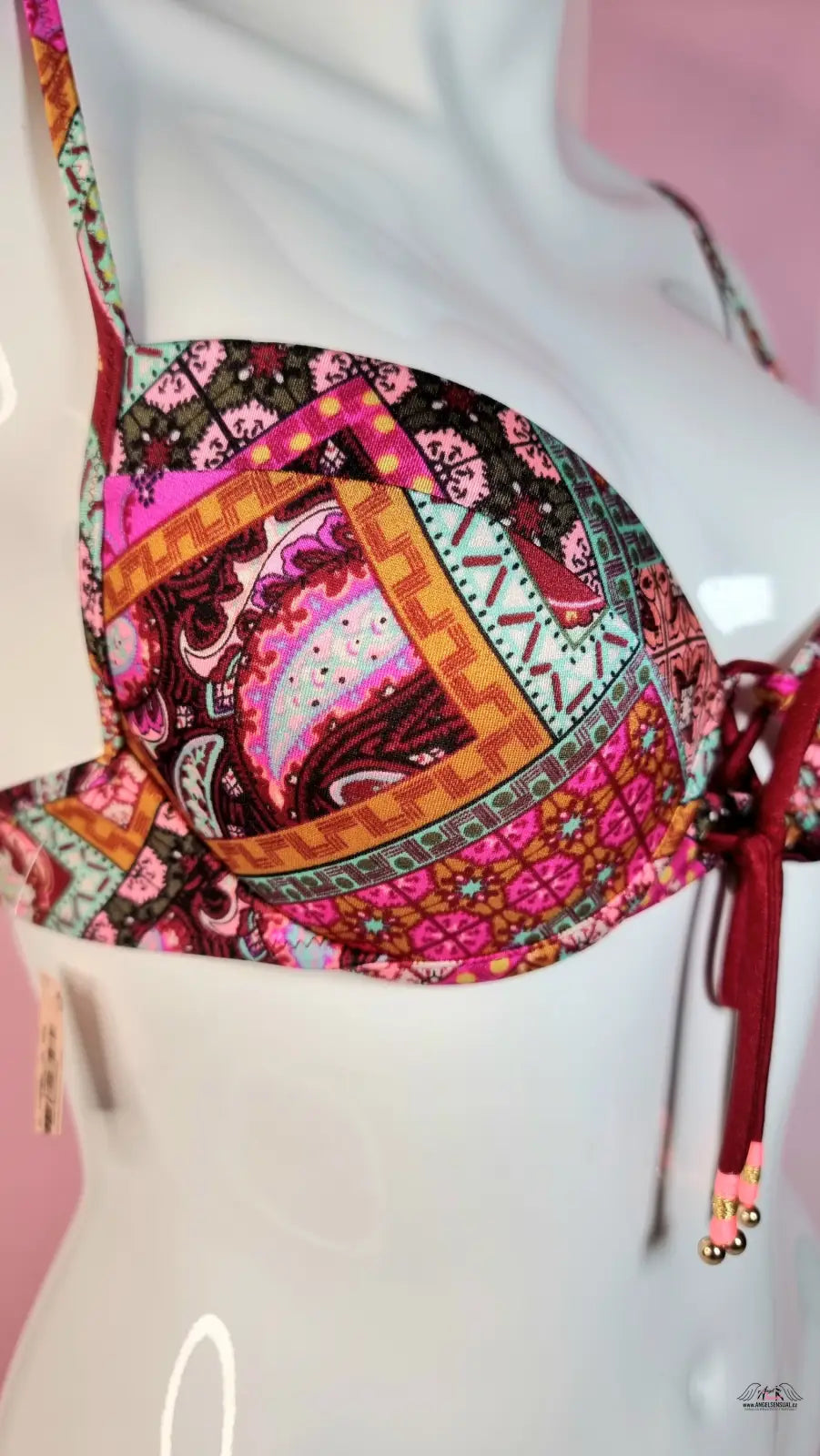 Barevný patchwork horní díl plavek Victoria’s Secret Horní Díl Plavek Fabulous
