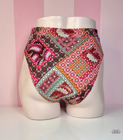 Vzorované vysoké bikinové kalhotky plavek Fabulous Midrise od Victoria’s Secret Horní Díl Plavek