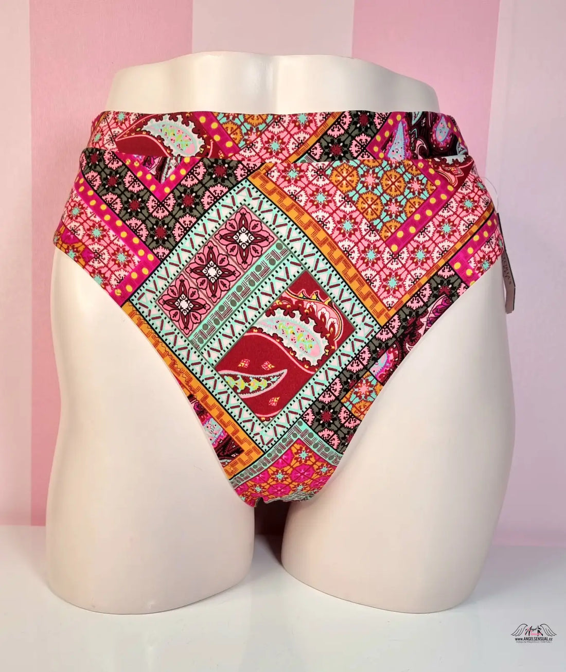 Barevné vzorované vysoké plavky plavek Fabulous Midrise od Victoria’s Secret Horní Díl Plavek