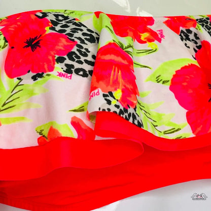 Pestrobarevný horní díl plavek Victoria’s Secret s květinovým a leopardím vzorem