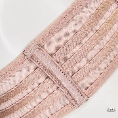 Nude elastický popruh s rovnoběžným žebrováním na pohodlné síťované kalhotky Victoria’s Secret