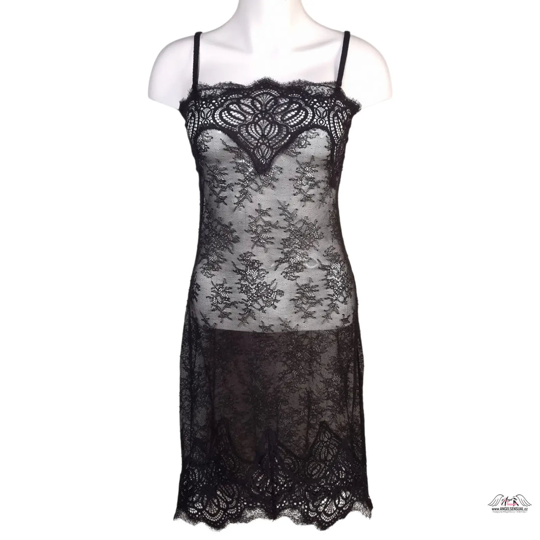 Luxusní černá košilka Victoria’s Secret Košilka Krajková s jemnými krajkovými lemami