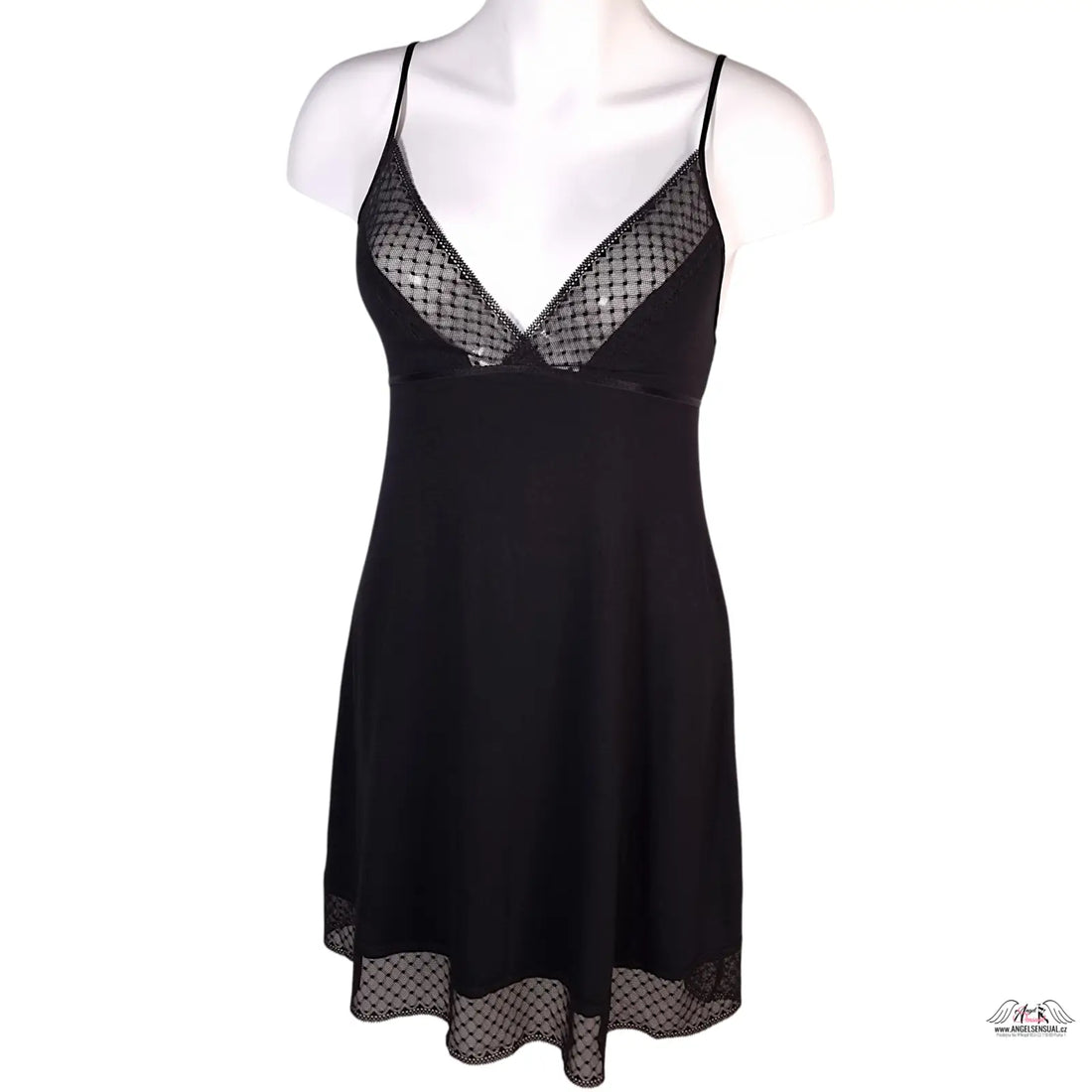 Noční košilka Victoria’s Secret s jemnou krajkou a průhledným vzorem