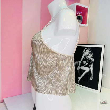 Lesklý nařasený top s nastavitelnými ramínky, Victoria’s Secret Noční Košilka