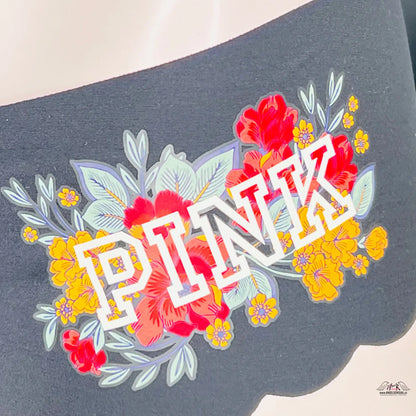 Victoria’s Secret PINK Cheekster/Tanga - L / Černá / Nové se štítky - Cheeky