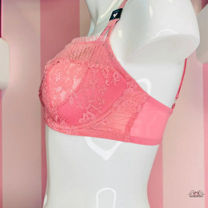 Pink krajková podprsenka Victoria’s Secret Krajková Podprsenka Krajková podprsenka na zvláštní příležitosti