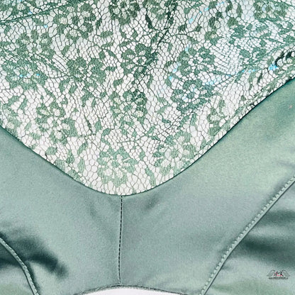 Luxusní podprsenka Victoria’s Secret s jemnou krajkou a sage zeleným designem