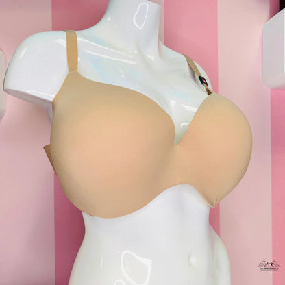 Bílý manekýn s nude podprsenkou Victoria’s Secret Podprsenka Matná Bez Kostice s nastavitelnými ramínky a angel sensual style