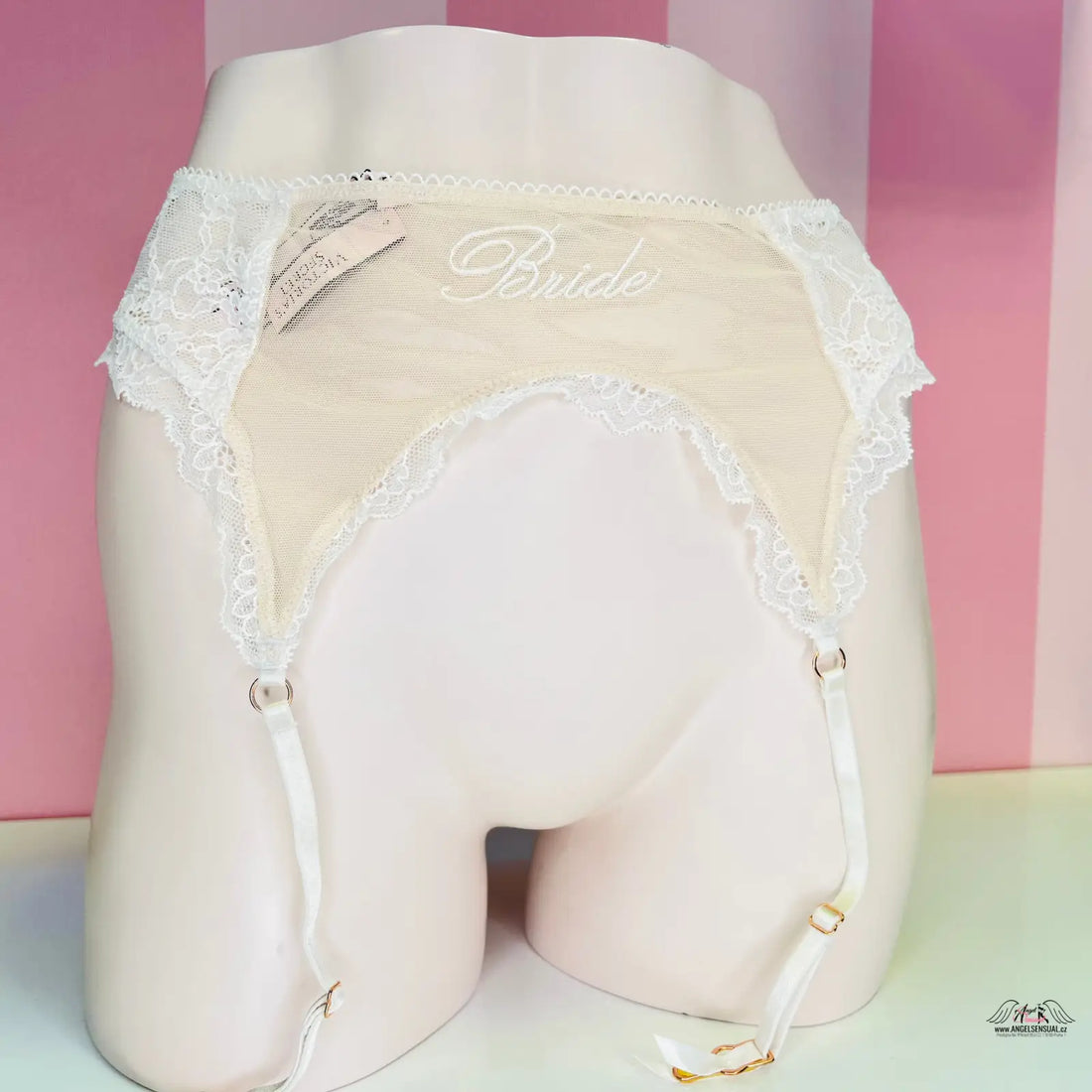 Luxusní podvazkový pás Bride s krajkou a nastavitelnými popruhy, Victoria’s Secret