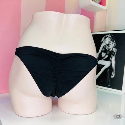 Black bikini bottoms, spodní díl plavek brazilského střihu, Victoria’s Secret Plavky