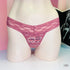 Floral-patterned lace thong Victoria’s Secret Tanga s Krajkou s jemnou krajkou