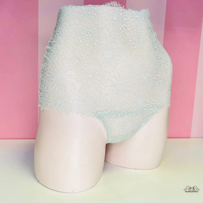 Mint zelené vysokým pasem krajkové spodní prádlo Victoria’s Secret na figuríně