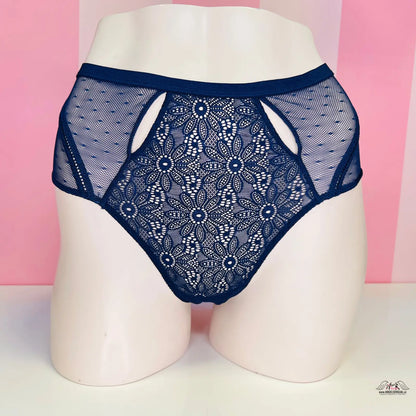 Victoria’s Secret krajkové tanga s vysokým pasem a květinovým vzorem