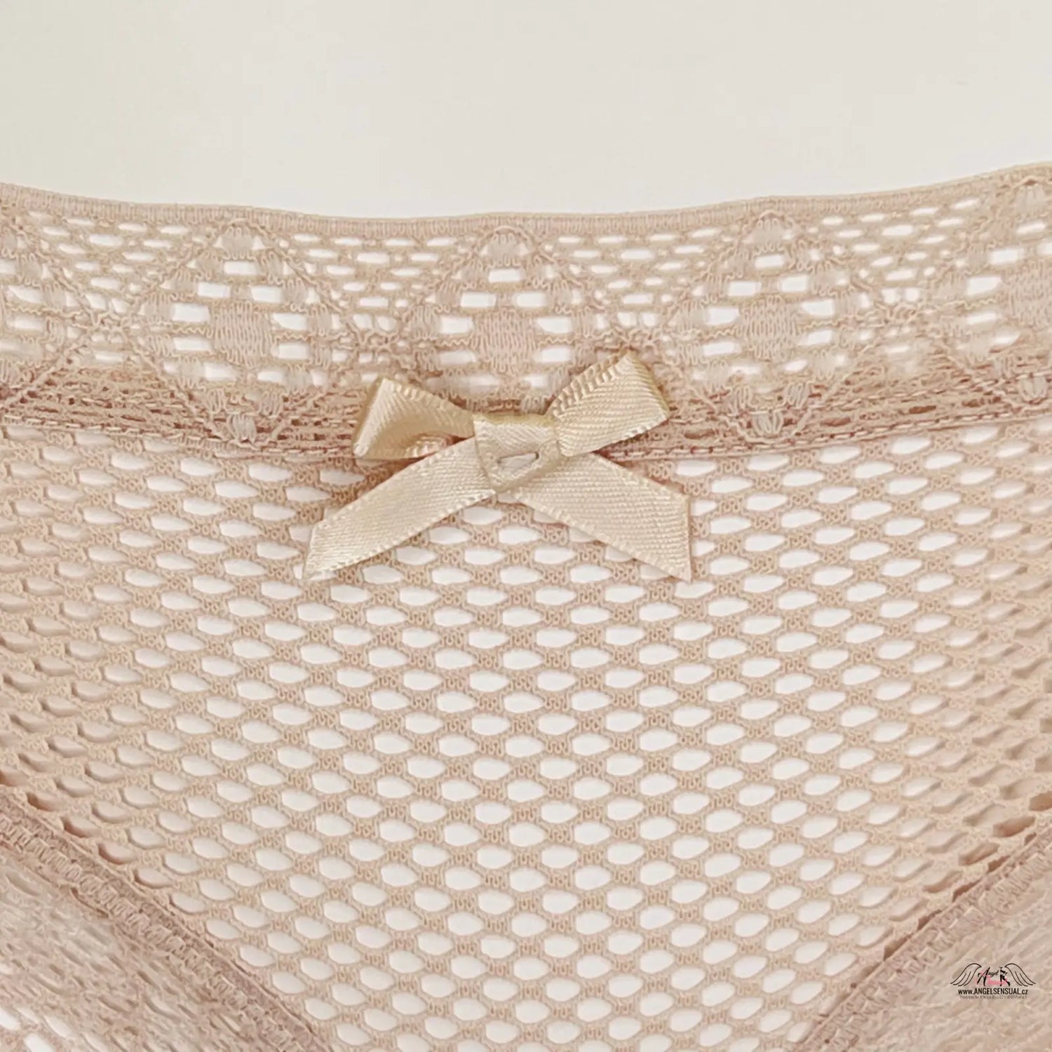 Beige mesh panties with bow from Victoria’s Secret prošívané tanga apparel &amp; accessories