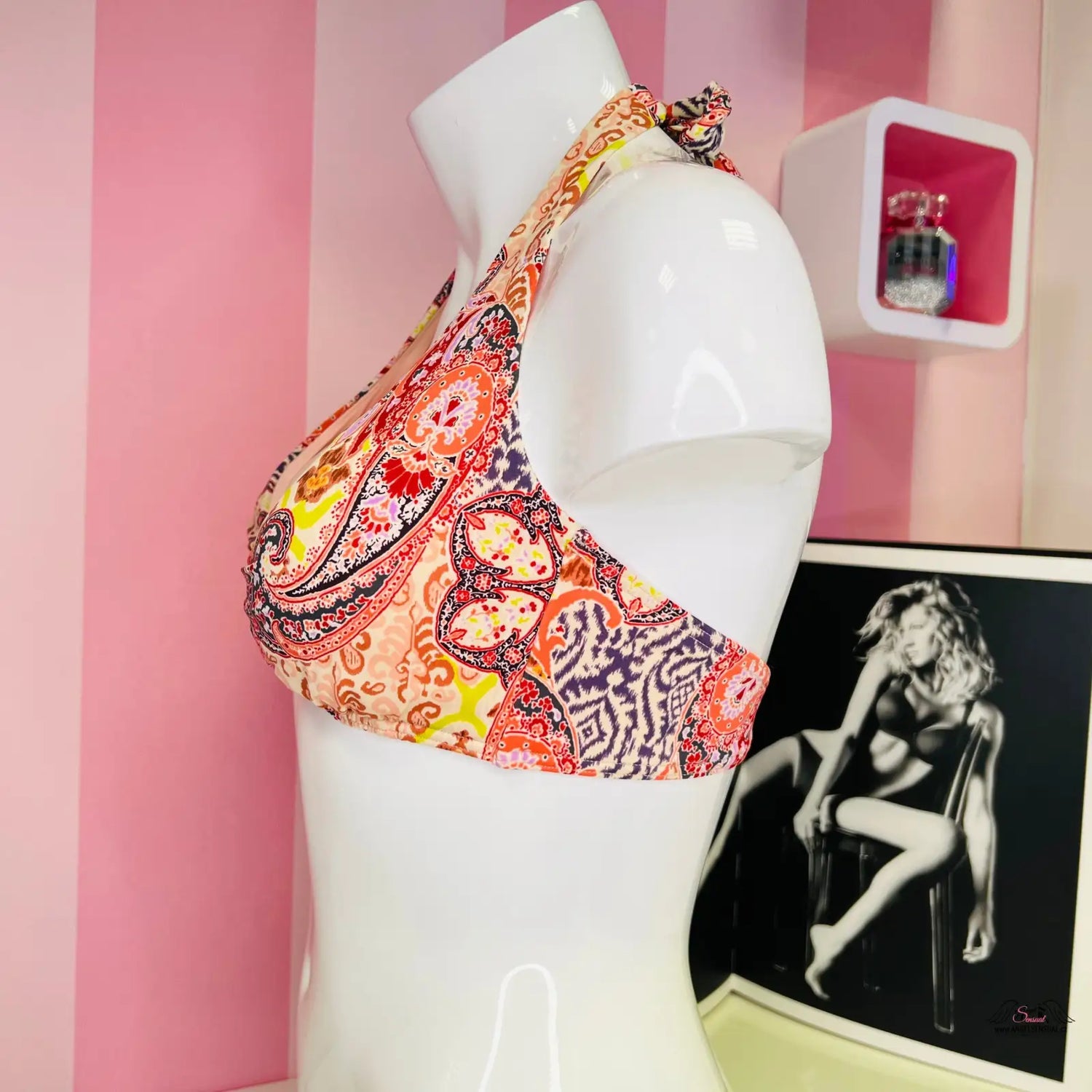 Horní díl plavek se zlatou sponou - M / Barevná / Druhá kategorie - Victoria’s Secret