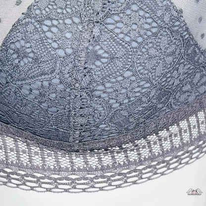 Šedá krajková braletka pro eleganci a pohodlí, Vzdušná Braletka