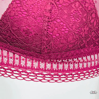 Burgundská krajková podprsenka Vzdušná Braletka pro eleganci a pohodlí