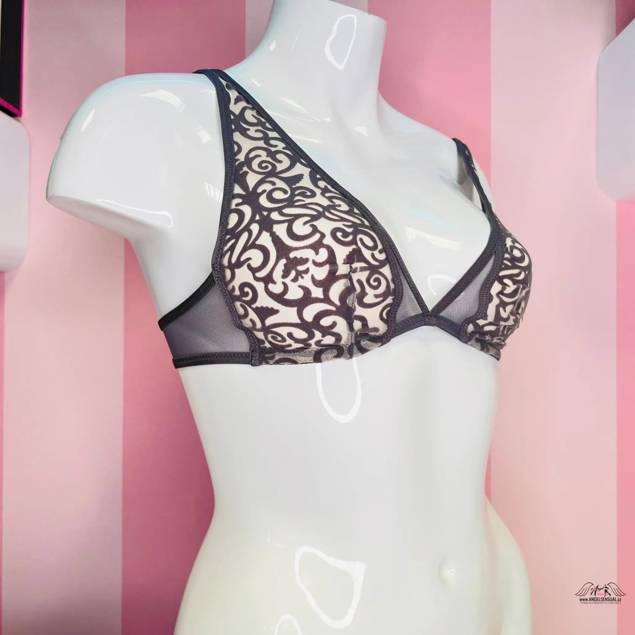 Vzorovaná braletka - XS / Fialová / Nové se štítky - Braletka Victoria’s Secret