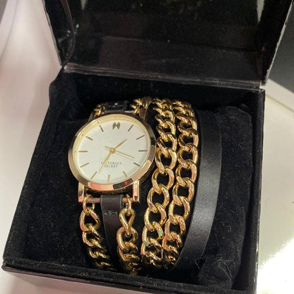 Zlaté hodinky - Univerzální / Zlatá / Nové se štítky - Hodinky Victoria’s Secret
