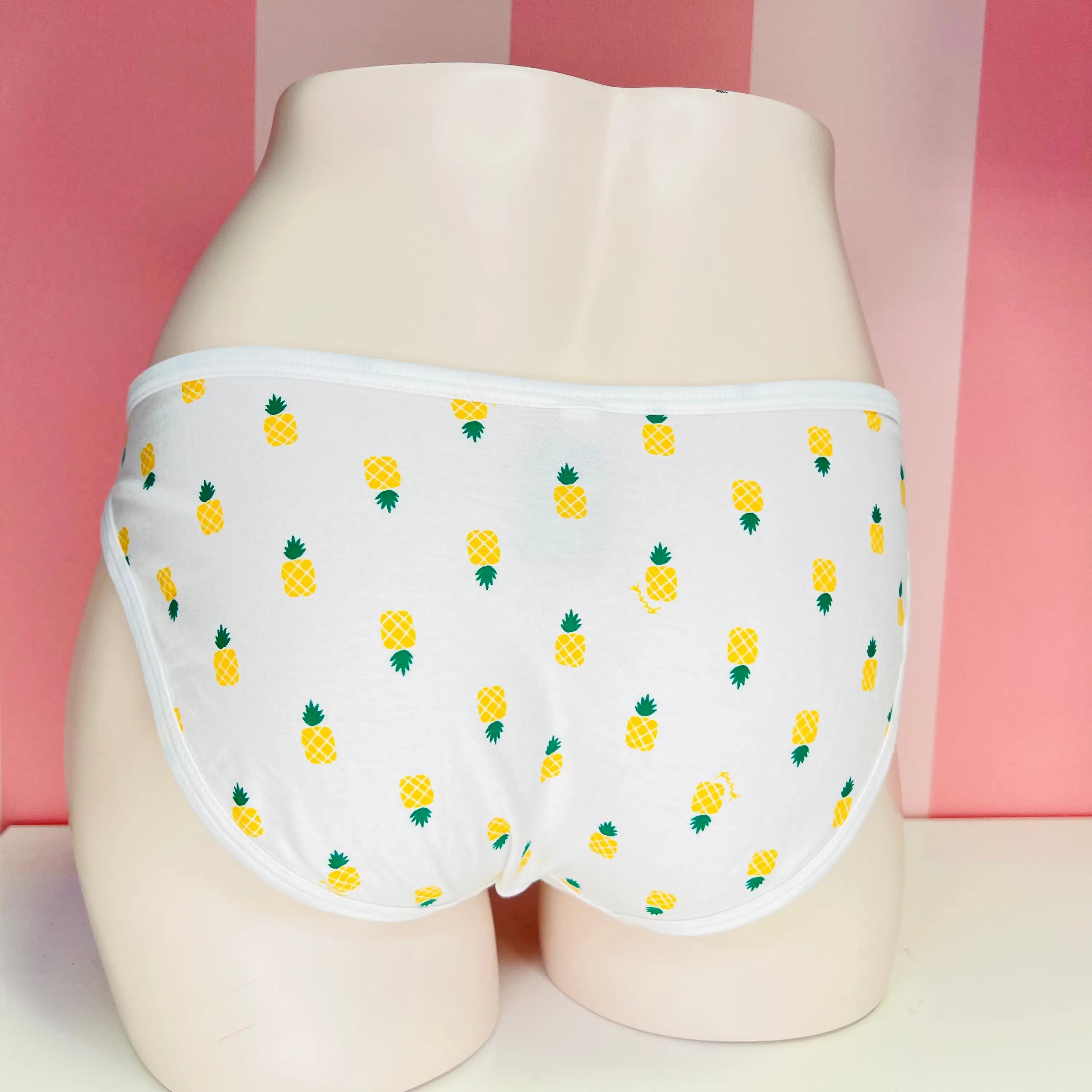 Bavlněné kalhotky - L / Bílá / Nové se štítky - Bikini PINK