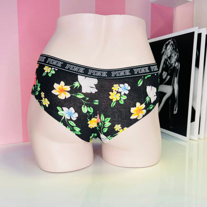 Bavlněné květované kalhotky - Kalhotky PINK