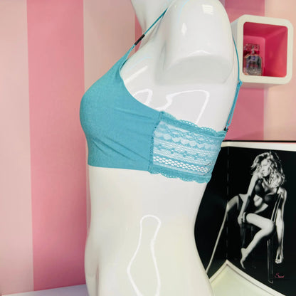 Braletka s krajkovými zády - M / Tyrkysová / Nové se štítky - Victoria’s Secret