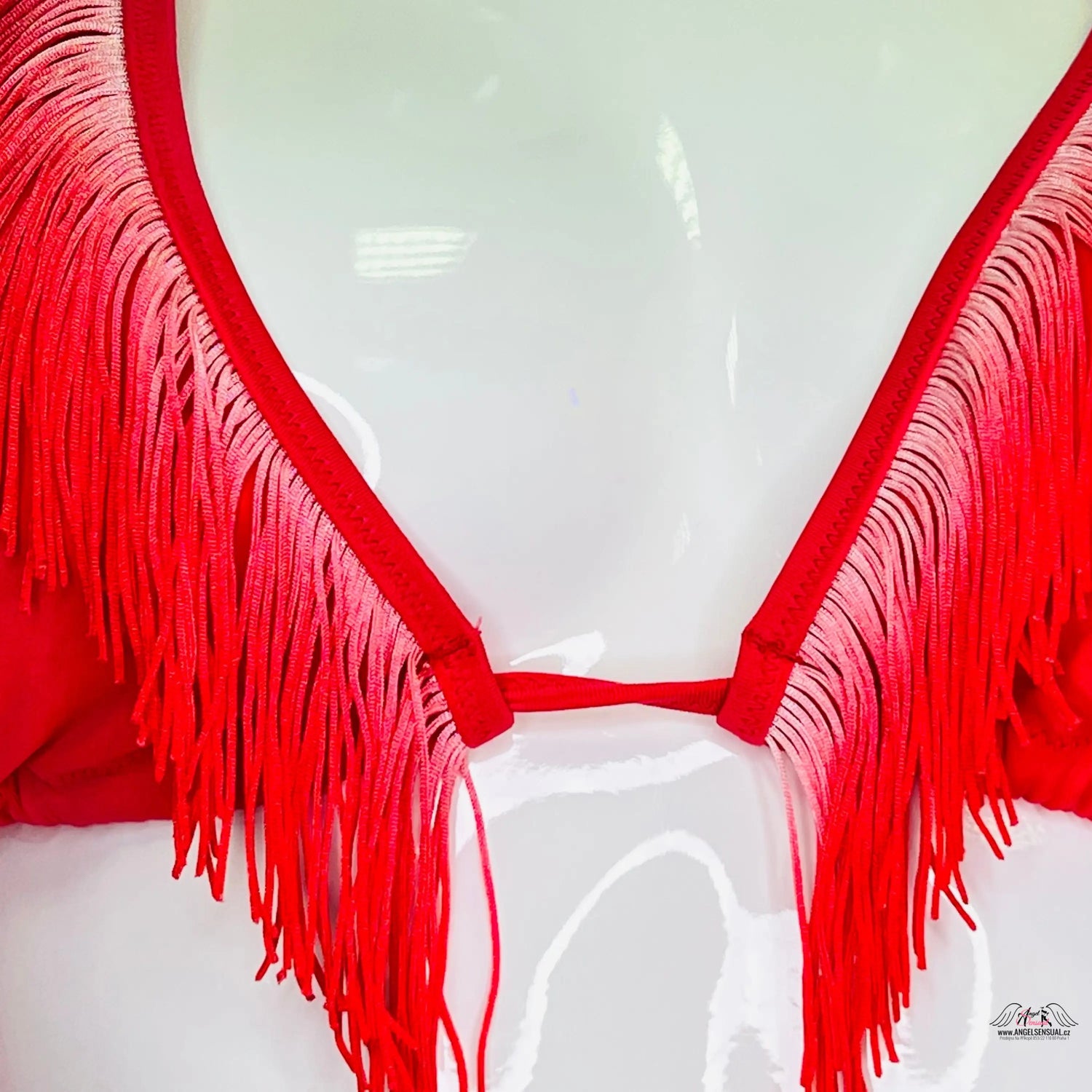 Horní díl plavek s třásněmi - S / Růžová / Druhá kategorie - Victoria’s Secret