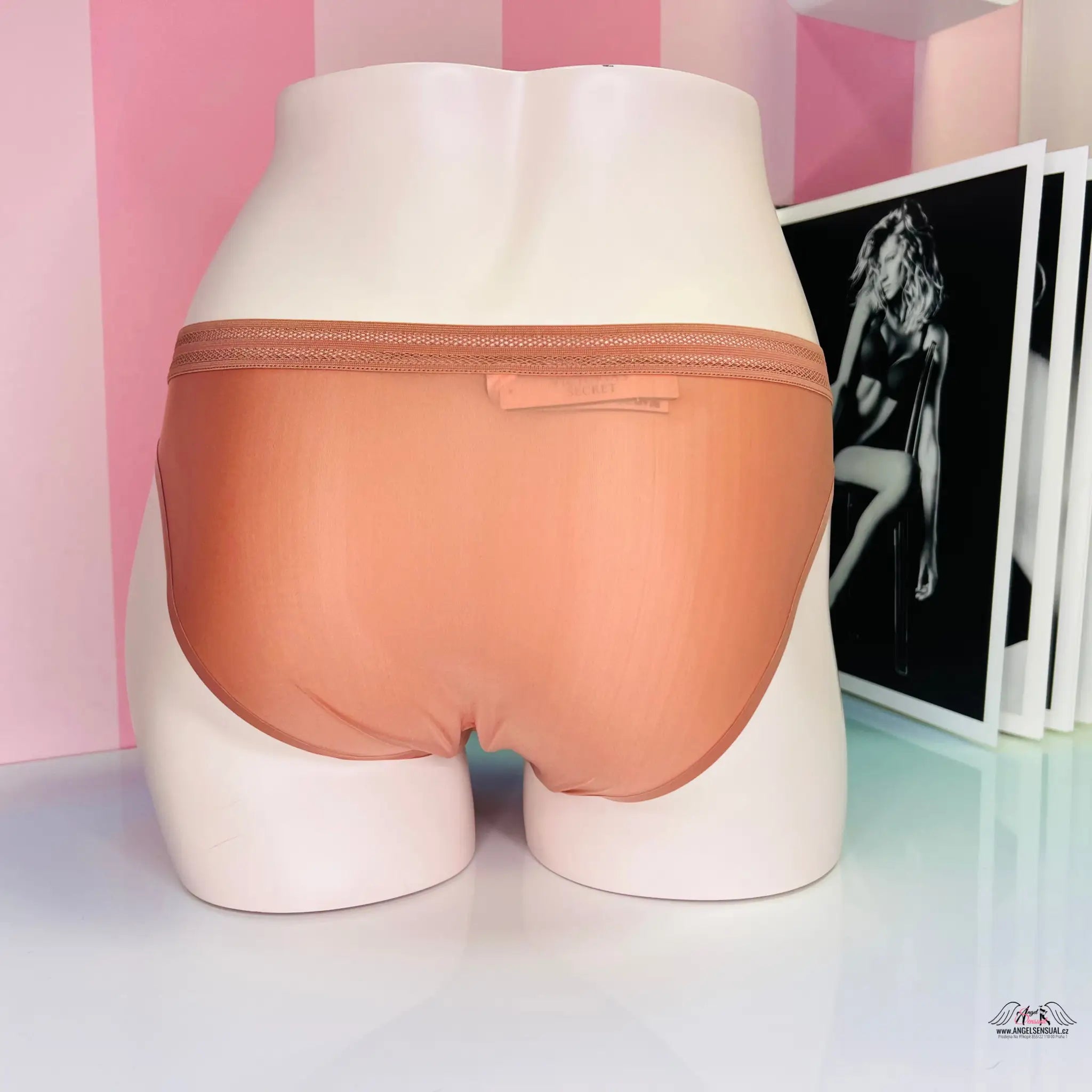 Jemné kalhotky - M / Hnědá / Nové se štítky - Kalhotky Victoria’s Secret