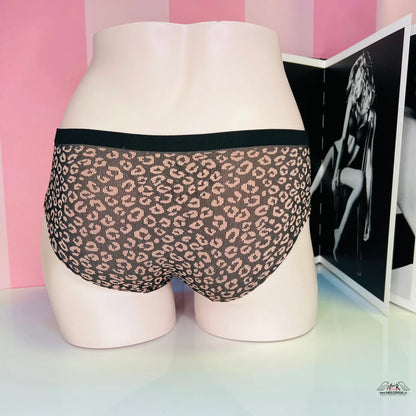 Kalhotky s gepardím vzorem - XS / Černá / Nové se štítky - Victoria’s Secret