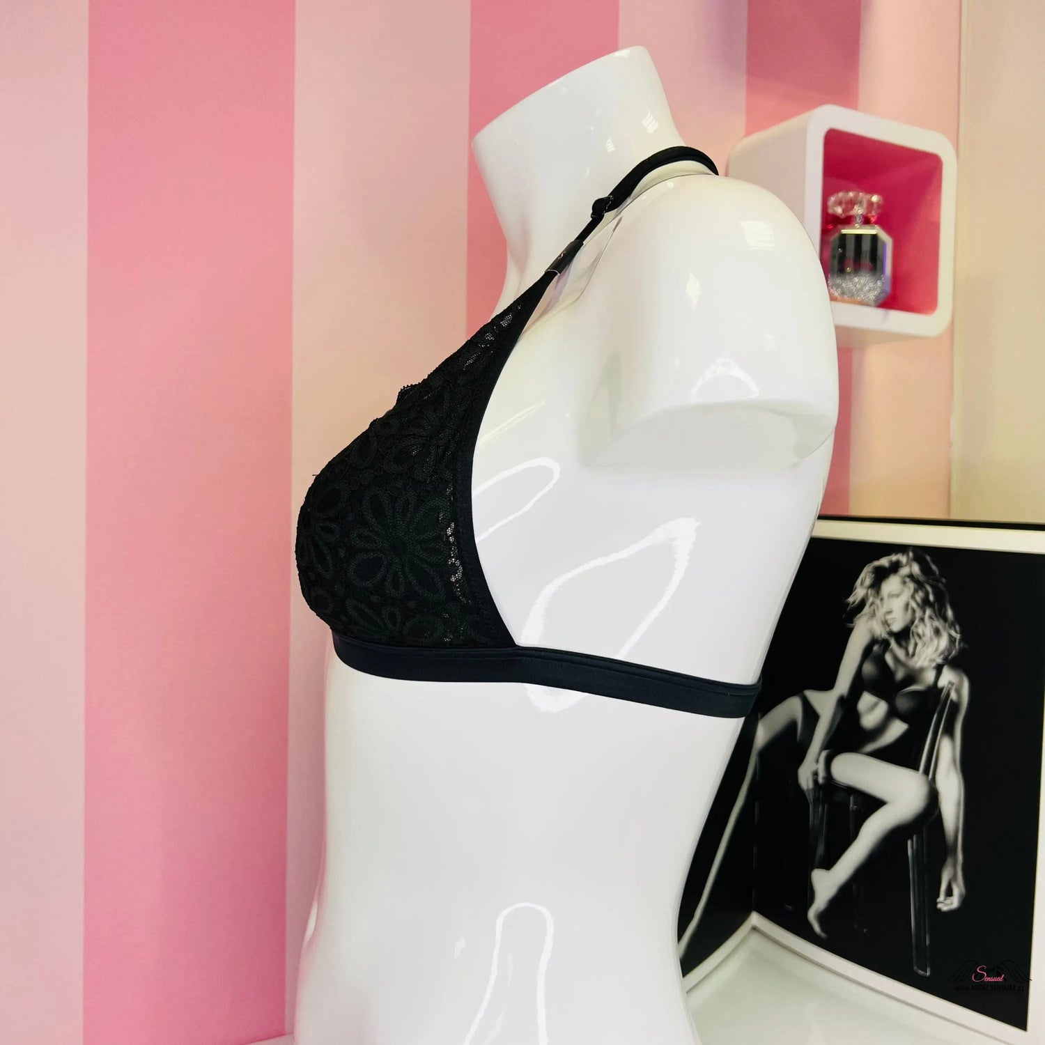 Krajková braletka - Černá / S / Nové se štítky - Braletka Victoria’s Secret
