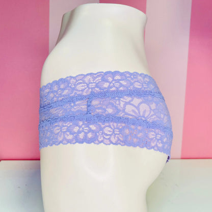 Krajkové kalhotky - S / Lila / Nové se štítky - Cheeky Victoria’s Secret