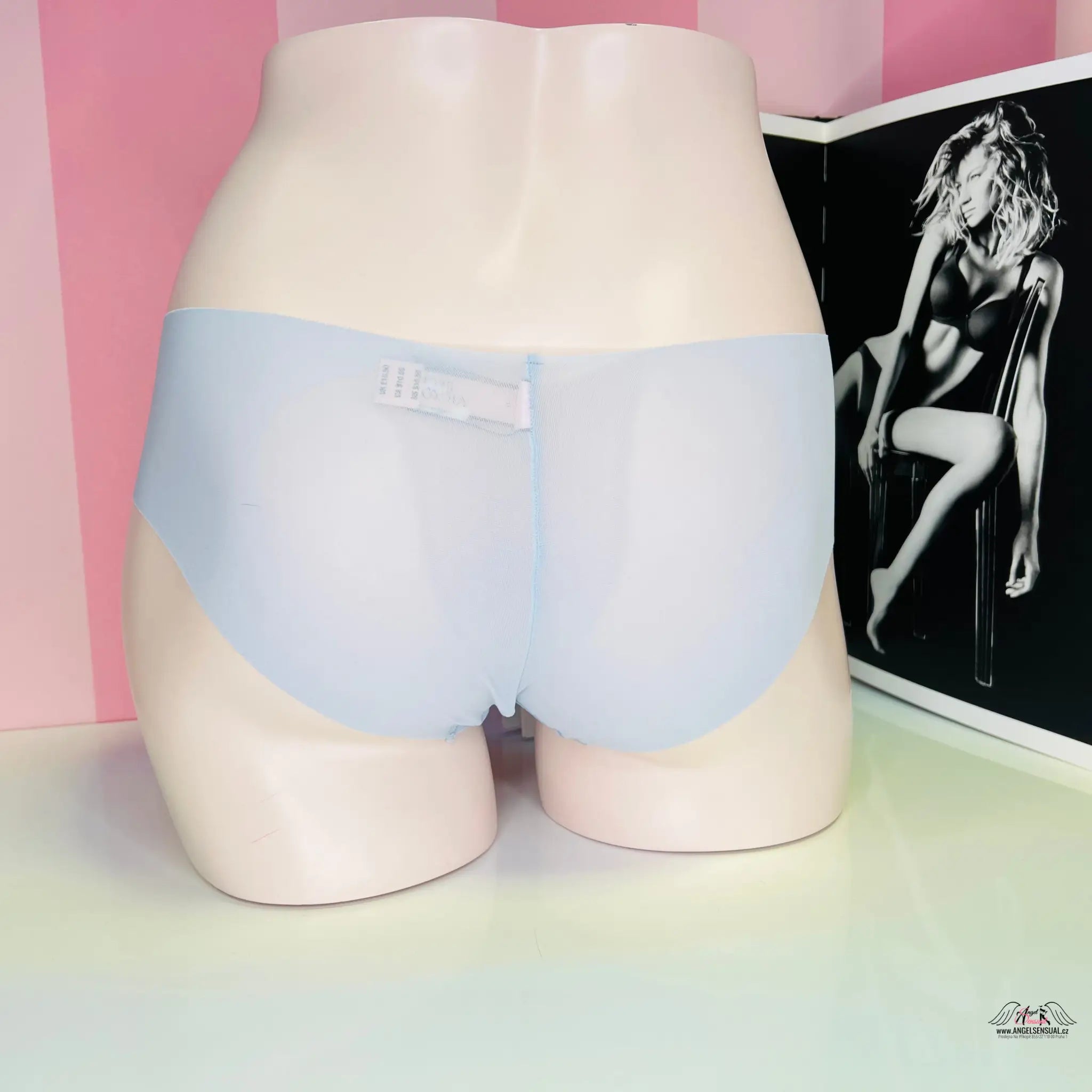 Síťované kalhotky - S / Pomněnková / Nové se štítky - Kalhotky Victoria’s Secret
