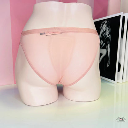 Síťované kalhotky s širokými pásky - S / Tělová / Nové se štítky - Kalhotky Victoria’s Secret