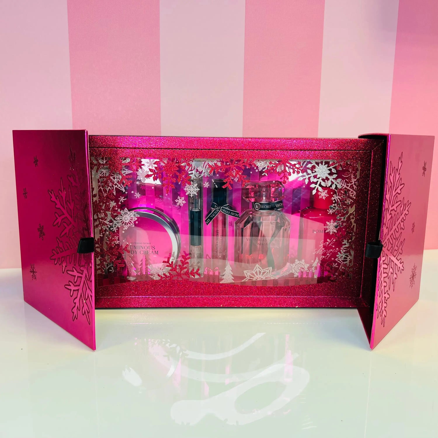 VICTORIA’S SECRET THE PERFECT GIFT FRAGRANCE BOMBSHELL velký dárkový set Holiday - Nové se štítky -